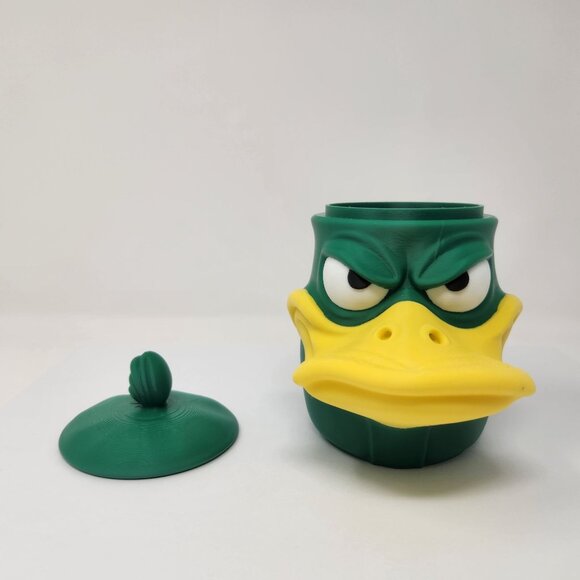 Angry Duck Jar Candy Dish Keepsake Storage Container 3d Printed 6.5" (h) - Picture 2 of 6